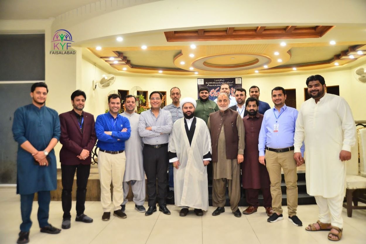 The KYF team with guests at a KYF event