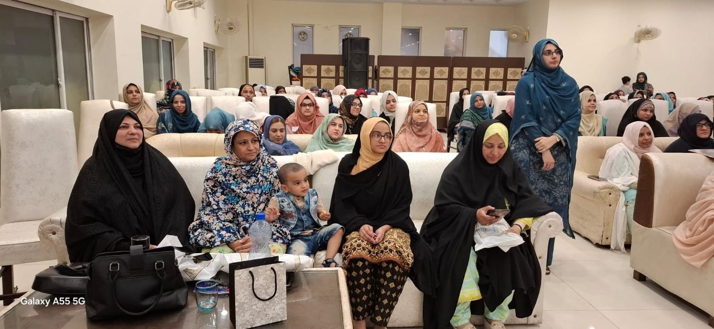 The Women Wing Deeni Tarbiyati Workshop in session